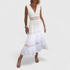 Odette | Women's Sleeveless V Neck Summer Dress
