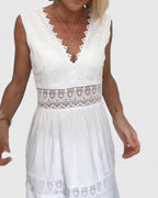 Odette | Women's Sleeveless V Neck Summer Dress