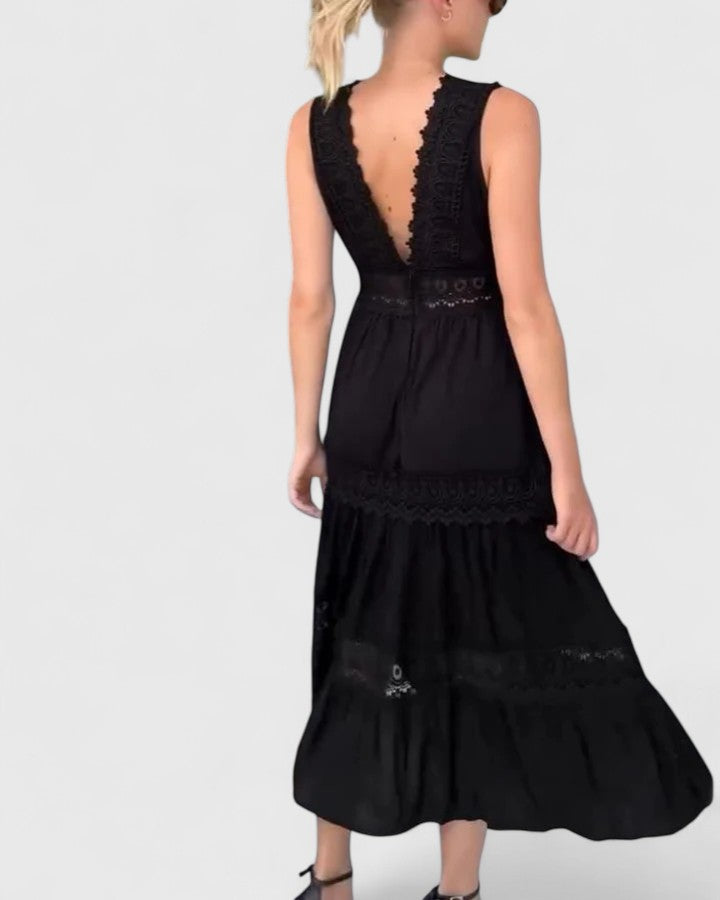 Odette | Women's Sleeveless V Neck Summer Dress