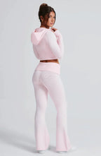 Avenelle | Women's Zip-Up Hoodie and Flare Pants Lounge Set
