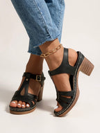 Indra | Women's Gladiator Strappy Block Heel Sandals