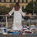 Flavia | Women's Lace Long Sleeve Maxi Dress
