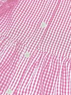 Jorvik | Women's Gingham Check Button-Down Ruffle Hem Mini Dress
