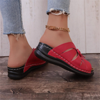 Bram | Women's Cut-Out Bow Peep Toe Wedge Sandals