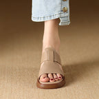 Jolene | Women's Block Heeled Sandals with Cut-Out Design