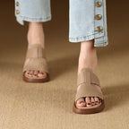 Jolene | Women's Block Heeled Sandals with Cut-Out Design