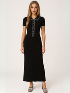 Birch | Women's Ribbed Button-Down Maxi Dress