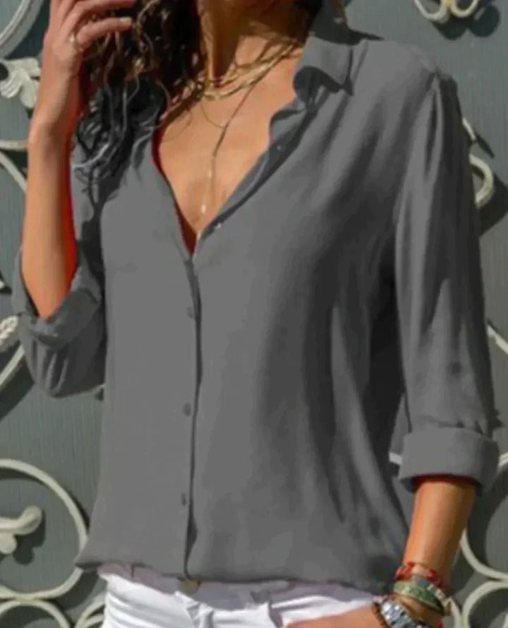 Juliana - Luxe Satin Blouse That Makes You Look Fantastic With A Comfort Feel