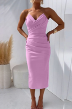 Talitha | Women's Strapless Bodycon Midi Dress
