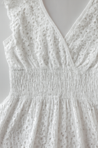 Ketilrid | Women's V-Neck Lace Trim Sleeveless Midi Sundress