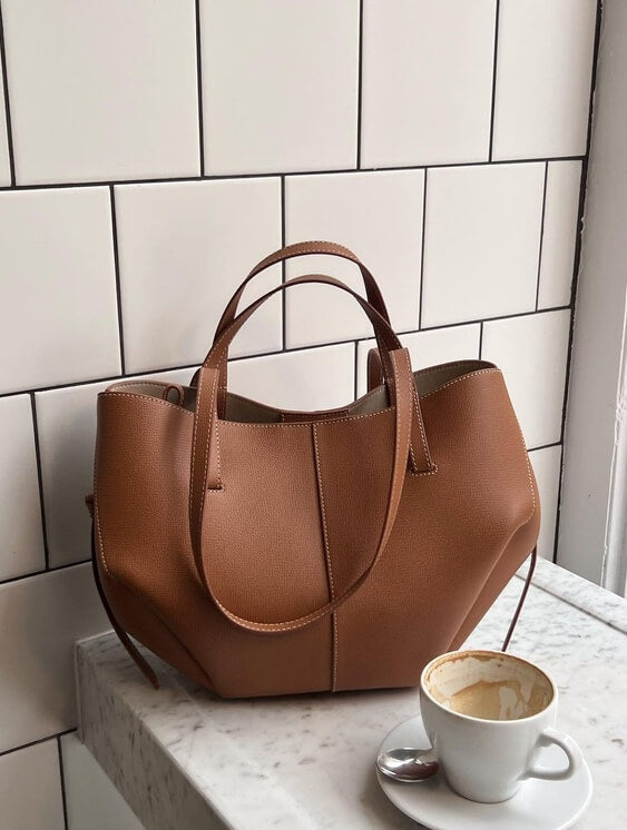 Kezia | Women's Elegant Structured Leather Tote Bag