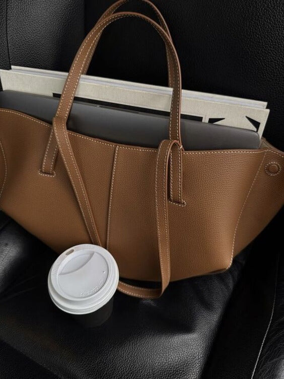 Kezia | Women's Elegant Structured Leather Tote Bag
