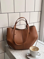 Kezia | Women's Elegant Structured Leather Tote Bag