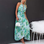 Crescentia | Women's Floral Halter Neck Sundress
