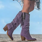 Ottilie | Women's Fringe Knee High Western Cowboy Boots