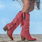 Ottilie | Women's Fringe Knee High Western Cowboy Boots