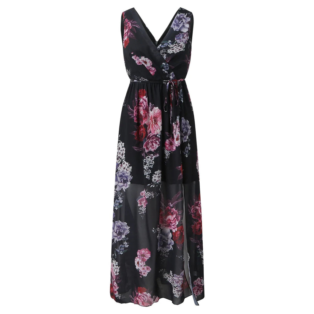 Rosalba | Women's Elegant Floral Maxi Dress