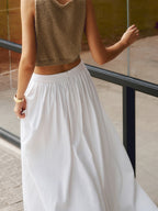 Blair | Women's High Waist Pleated Maxi Skirt
