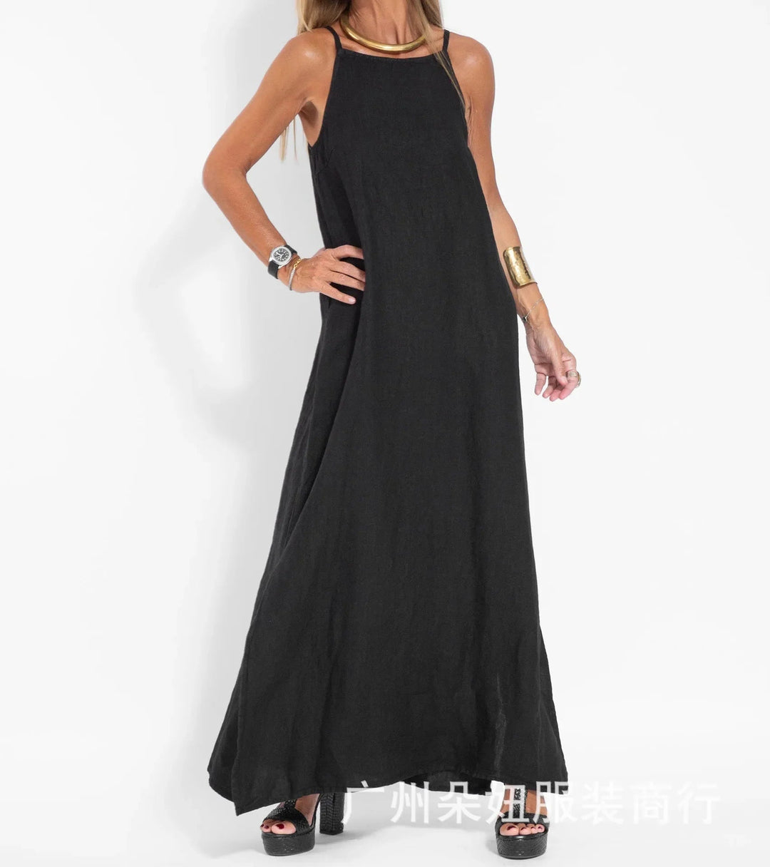Lilavati | Women's Casual Strappy Maxi Dress
