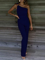 Saoirse | Women's Elegant One Shoulder Jumpsuit