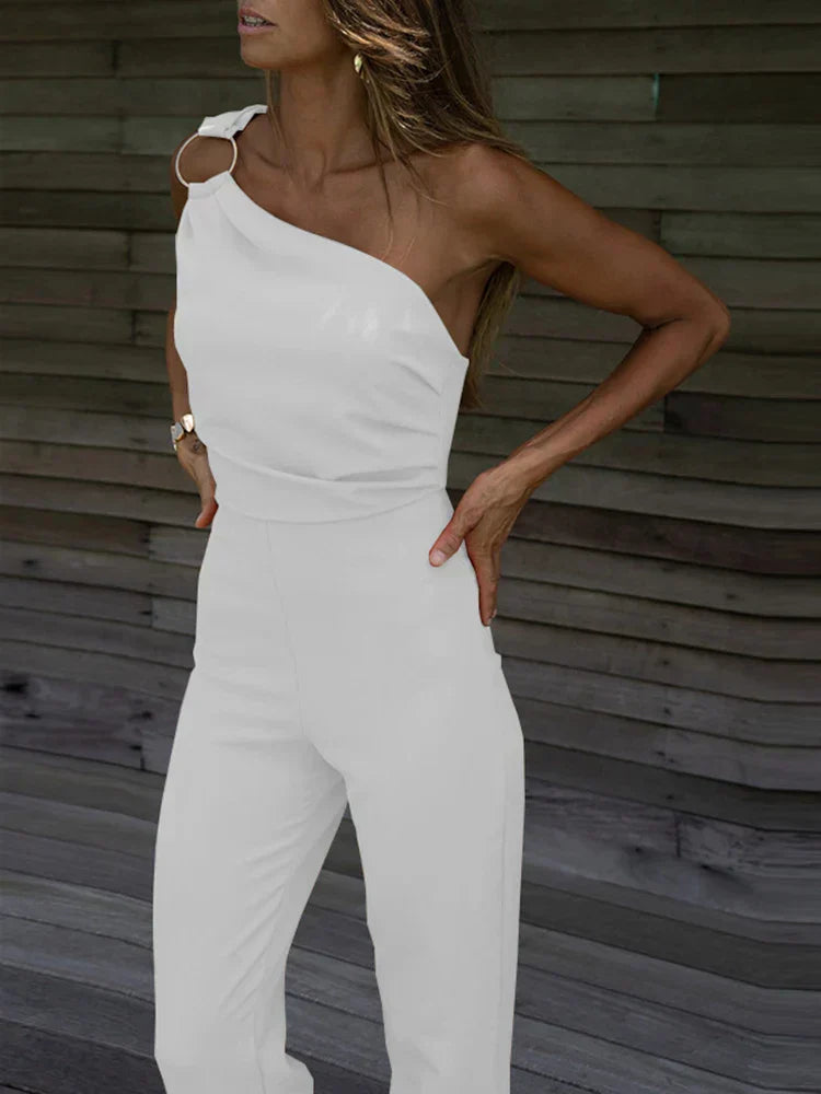 Saoirse | Women's Elegant One Shoulder Jumpsuit