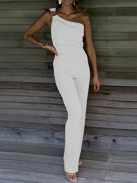 Saoirse | Women's Elegant One Shoulder Jumpsuit