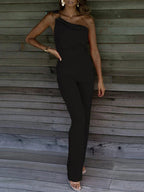 Saoirse | Women's Elegant One Shoulder Jumpsuit