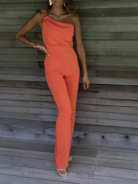 Saoirse | Women's Elegant One Shoulder Jumpsuit