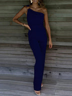 Saoirse | Women's Elegant One Shoulder Jumpsuit