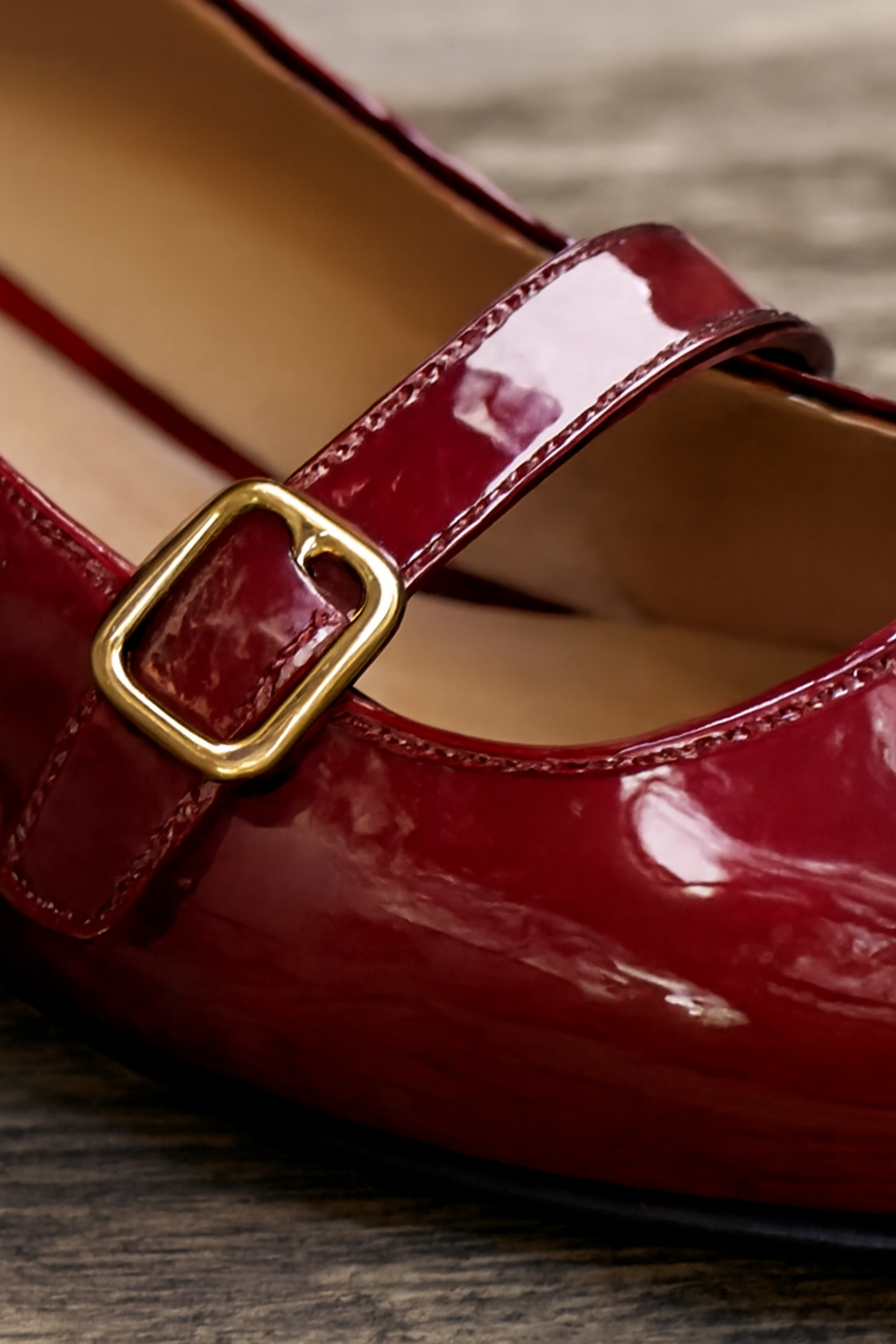 Maeve | Women's Elegant Patent Mary Janes with Buckle Detail