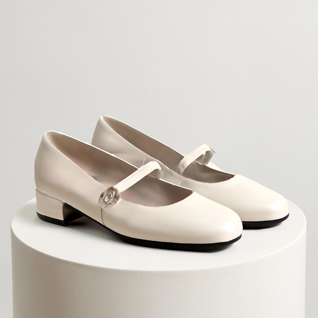 Maeve | Women's Elegant Patent Mary Janes with Buckle Detail