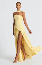 Julia | Asymmetric Maxi Wedding Guest Dress