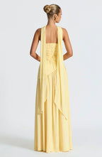 Julia | Asymmetric Maxi Wedding Guest Dress