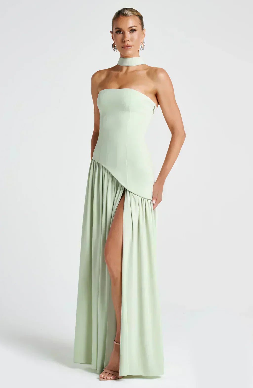 Julia | Asymmetric Maxi Wedding Guest Dress