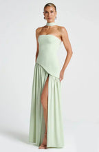 Julia | Asymmetric Maxi Wedding Guest Dress