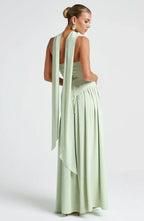 Julia | Asymmetric Maxi Wedding Guest Dress