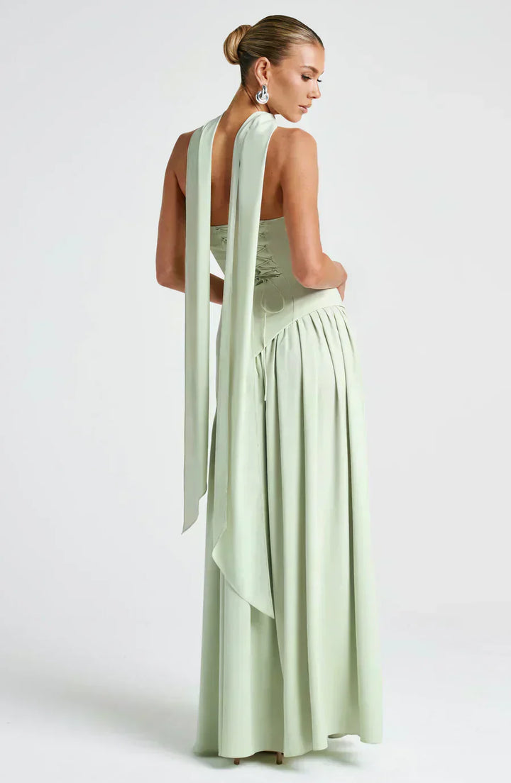 Julia | Asymmetric Maxi Wedding Guest Dress