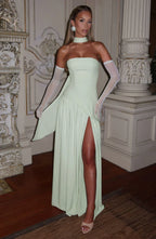 Julia | Asymmetric Maxi Wedding Guest Dress