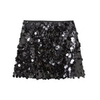 Madoc | Women's High-Waisted Sequin Mini Skirt