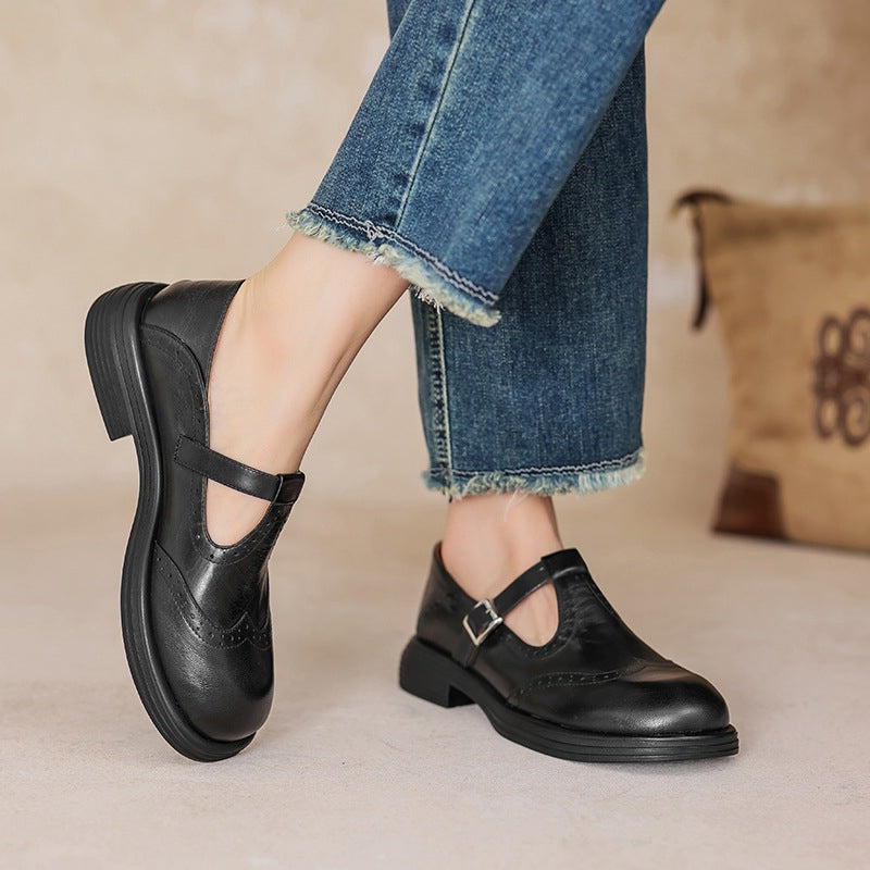 Grace & Jess | Elegant Mary Jane Leather Shoes