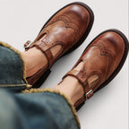 Louisa | Women's Leather Mary Jane Strap Shoes
