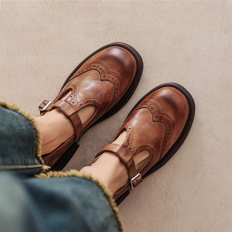 Grace & Jess | Elegant Mary Jane Leather Shoes