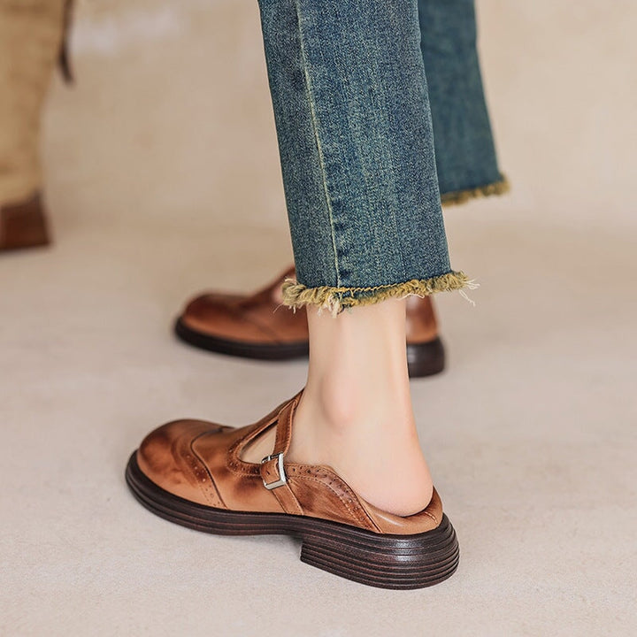 Grace & Jess | Elegant Mary Jane Leather Shoes