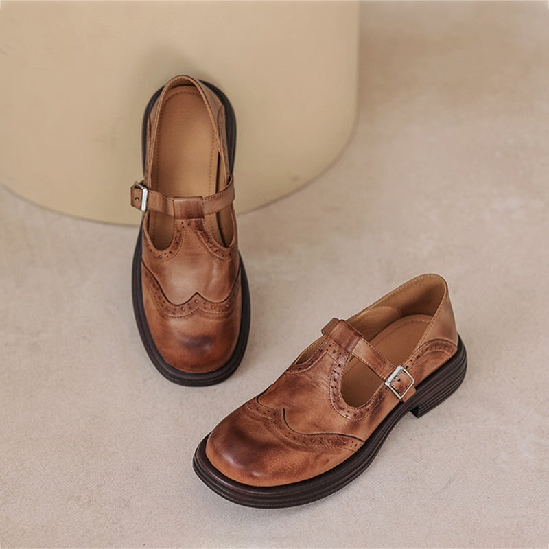 Grace & Jess | Elegant Mary Jane Leather Shoes