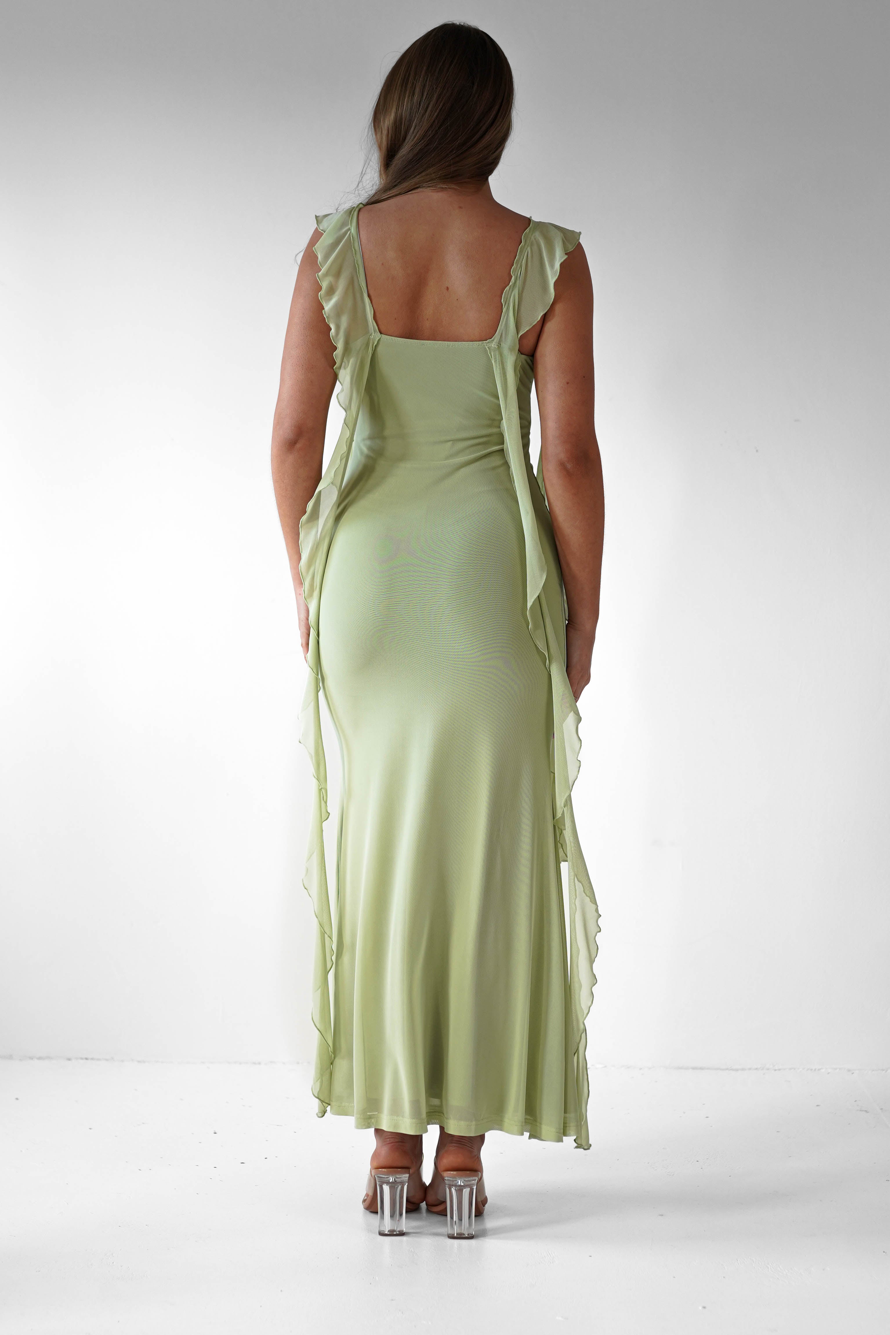Salma | Women's Ruffle Maxi Prom Dress