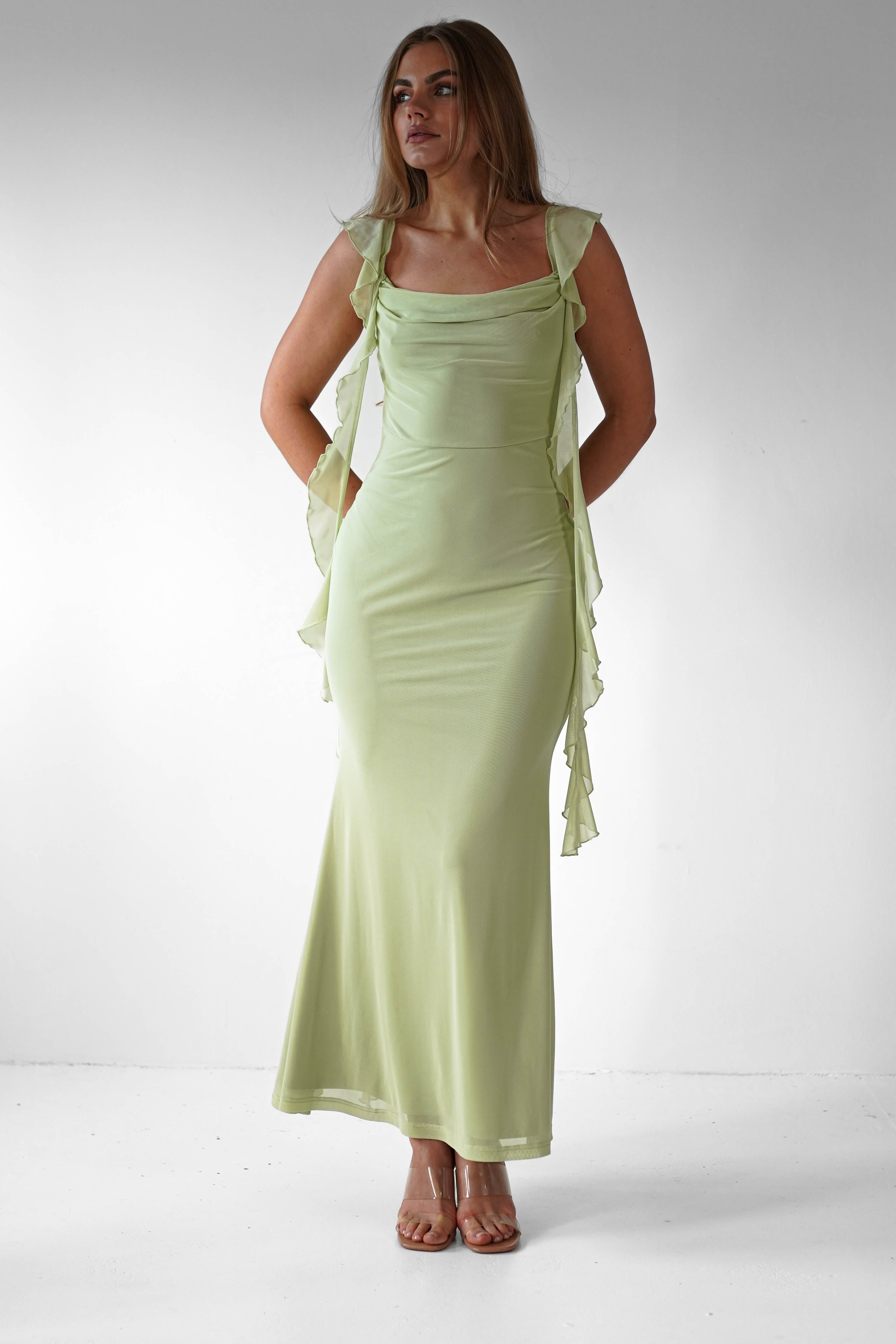 Salma | Women's Ruffle Maxi Prom Dress