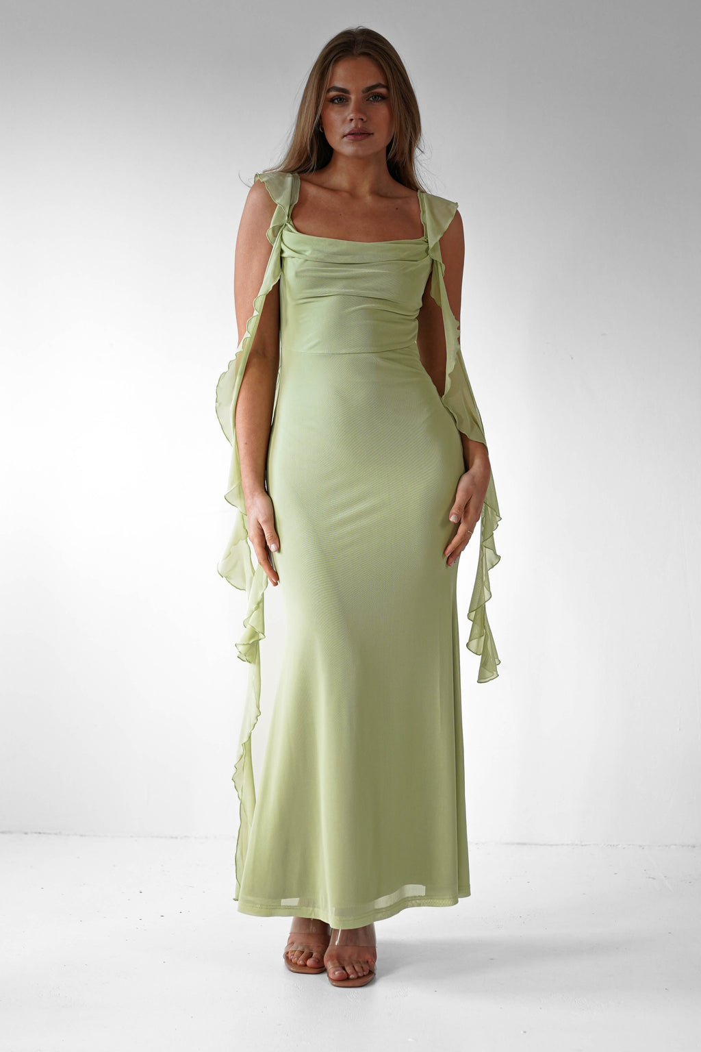 Salma | Women's Ruffle Maxi Prom Dress