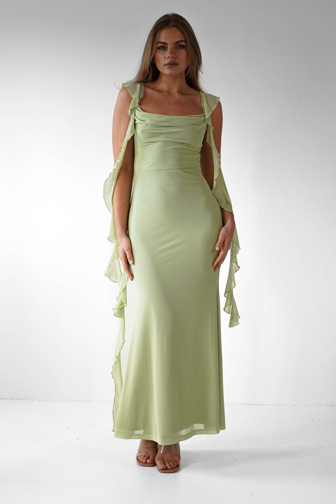 Salma | Women's Ruffle Maxi Prom Dress