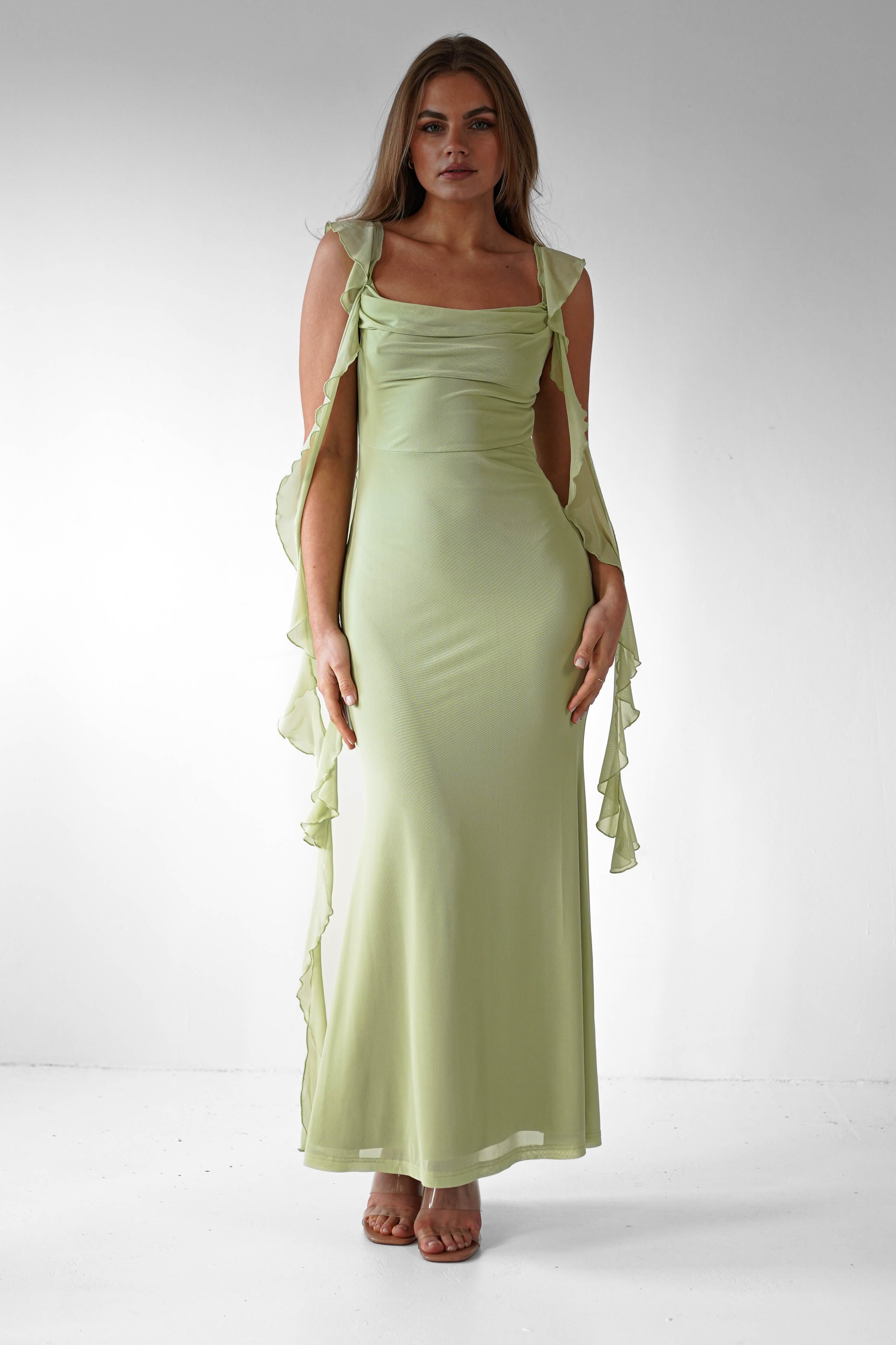 Salma | Women's Ruffle Maxi Prom Dress