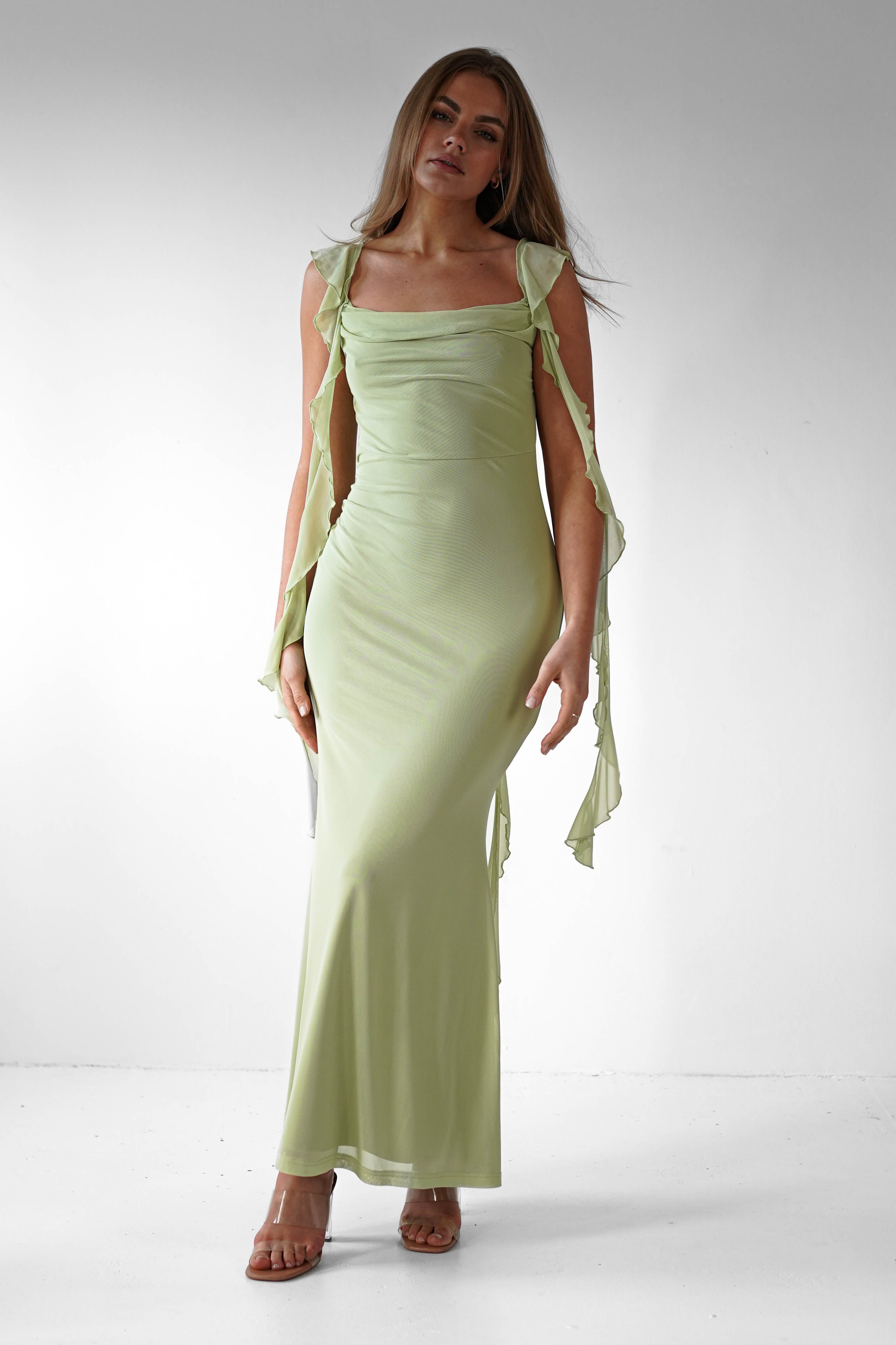Salma | Women's Ruffle Maxi Prom Dress